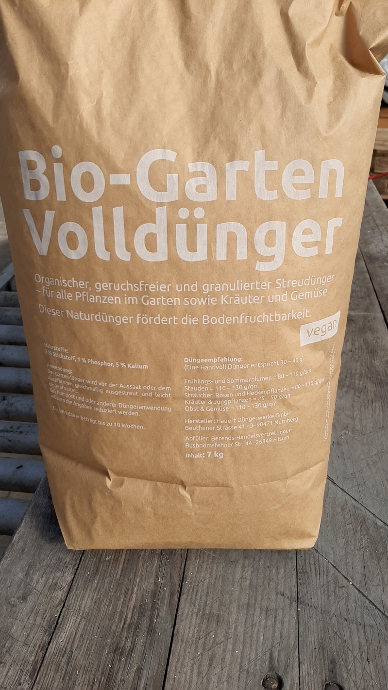 Bio- Vegan Streudünger für den Endverkauf