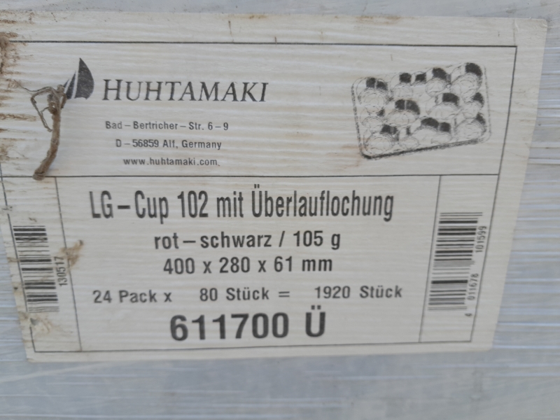 LG Cup 102 mit Überlauflochung